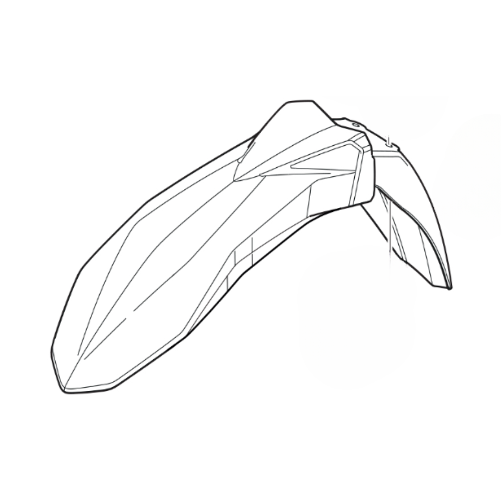 Front Fender White - F000P02489