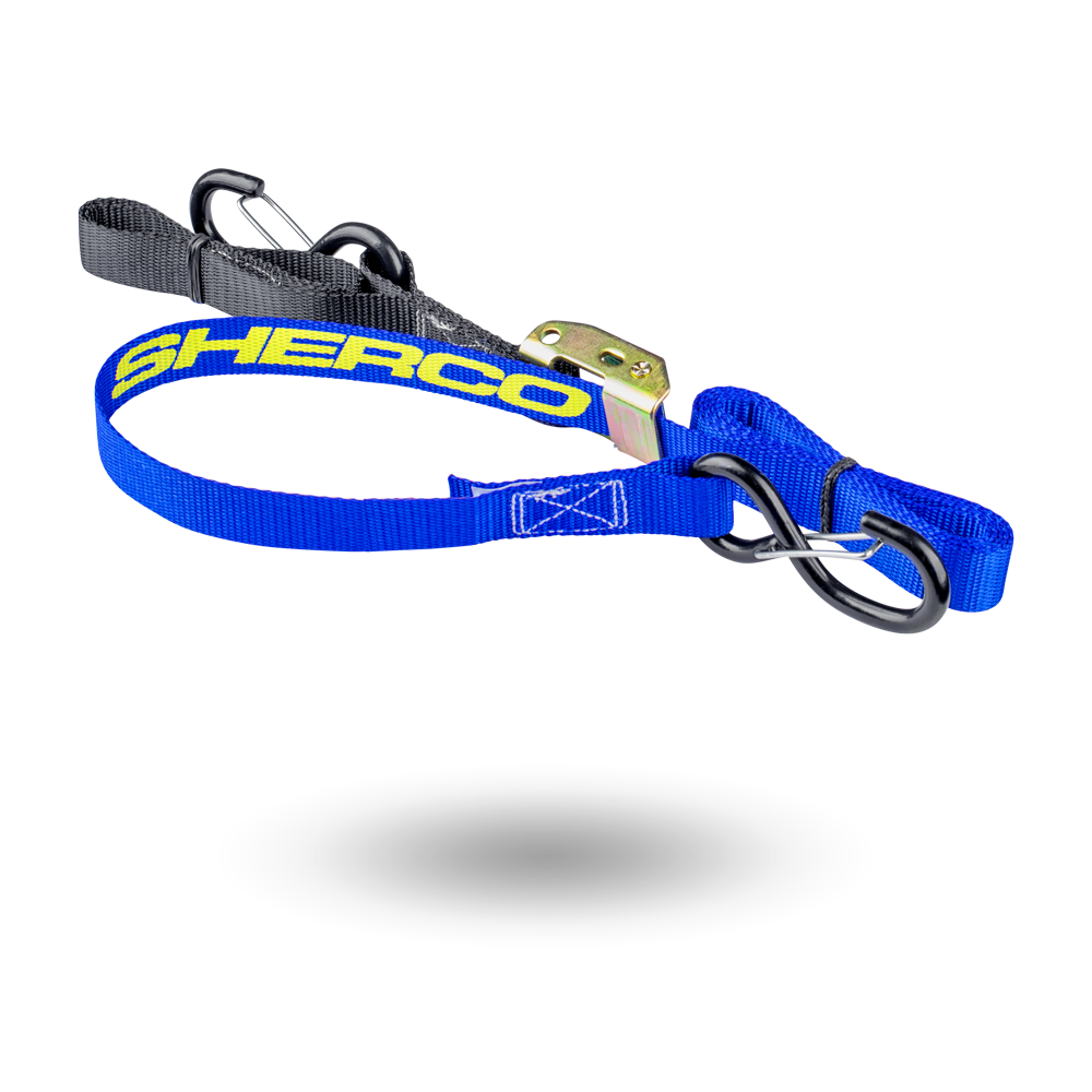 TIE DOWN STRAPS BLUE 35MM