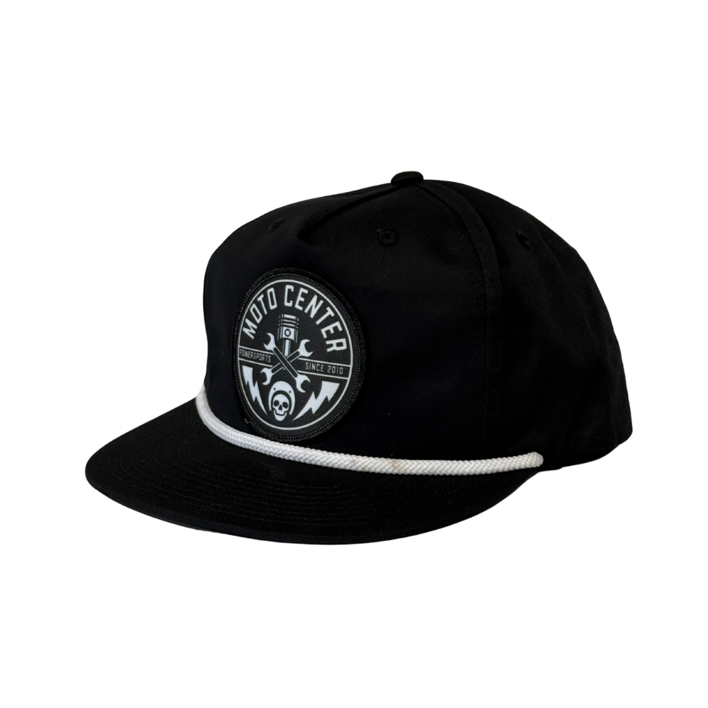 Badge Rope Hat - Black/White