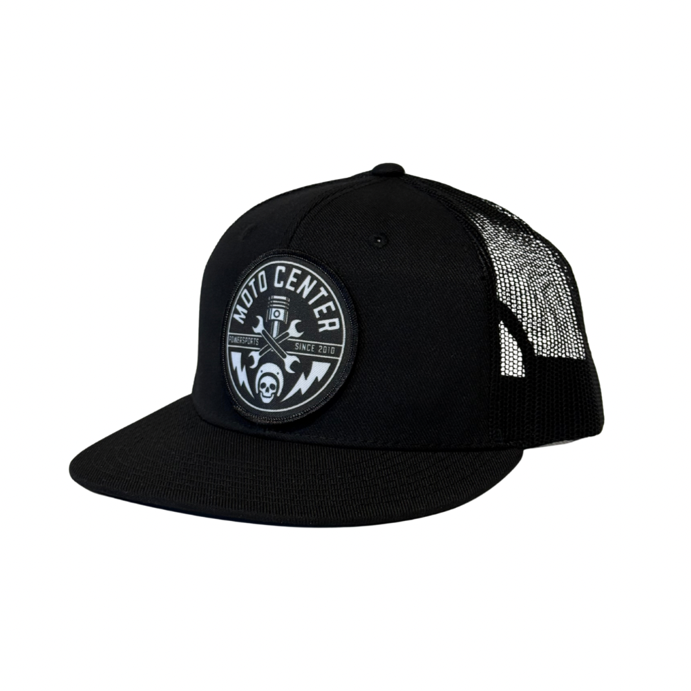 Badge Trucker Hat - Black