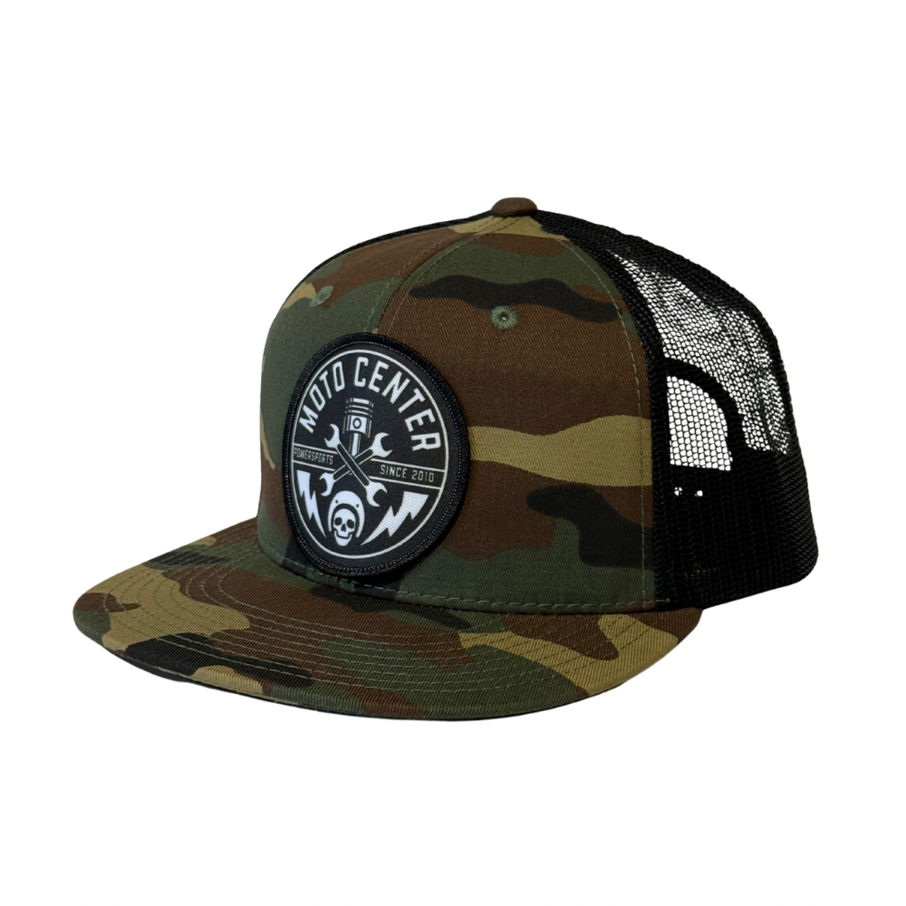Badge Trucker Hat - Camo