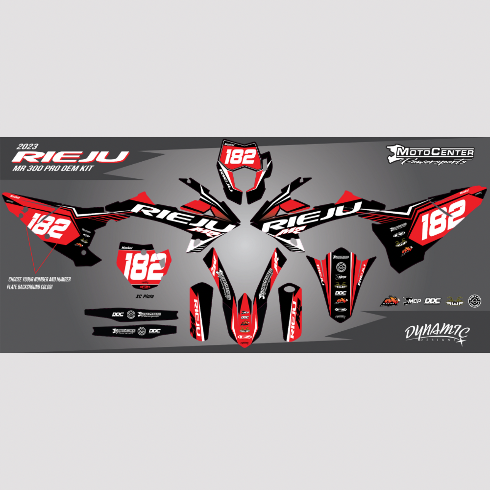 MCP 2023 Rieju Racing Decal Kit
