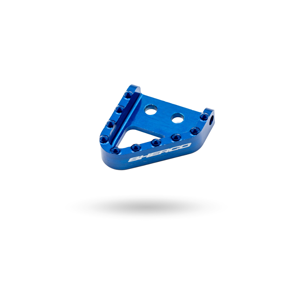 REAR BRAKE LEVER STEP PLATE ALU WITH PINS