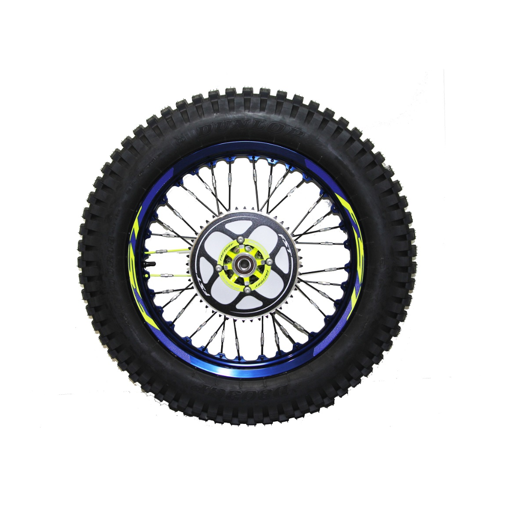 BACK WEEL TR BLUE BRIGHT 19+YELLOW FLUOR HUB Z44