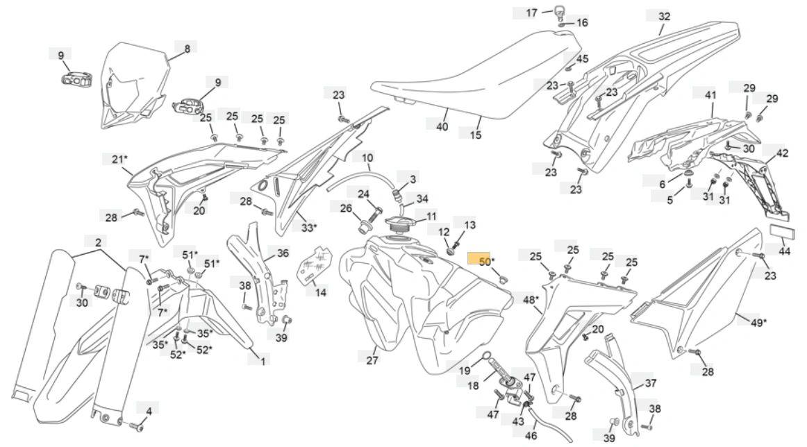 FUEL TANK CAP FIXING