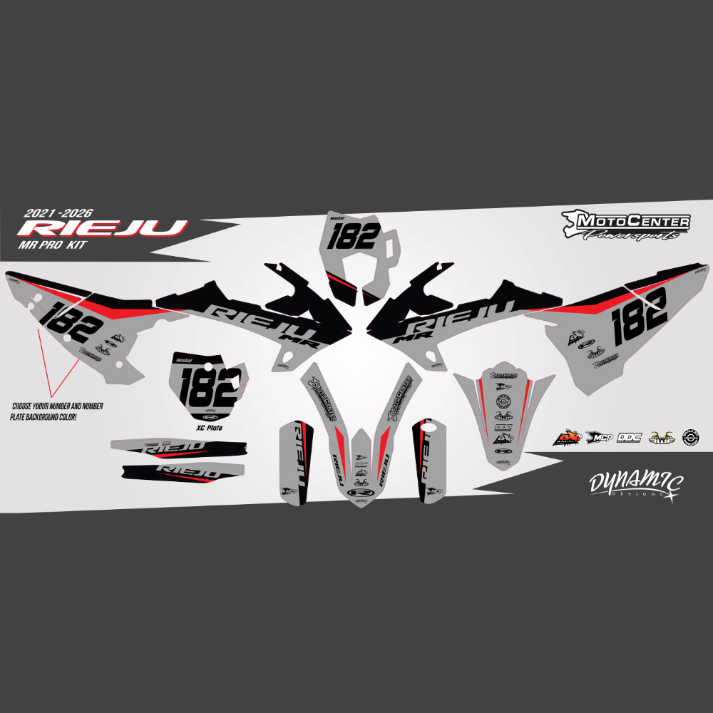 MCP Grey Rieju Pro Decal Kit