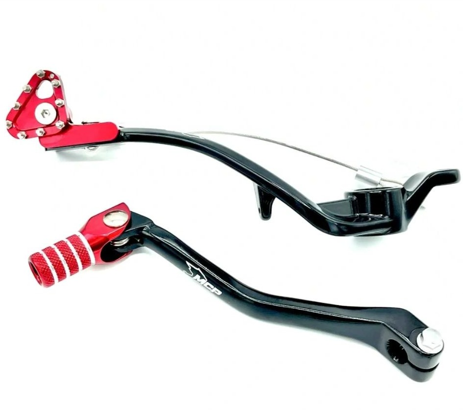 Shift Lever & Brake Pedal Set Red - Rieju/GasGas