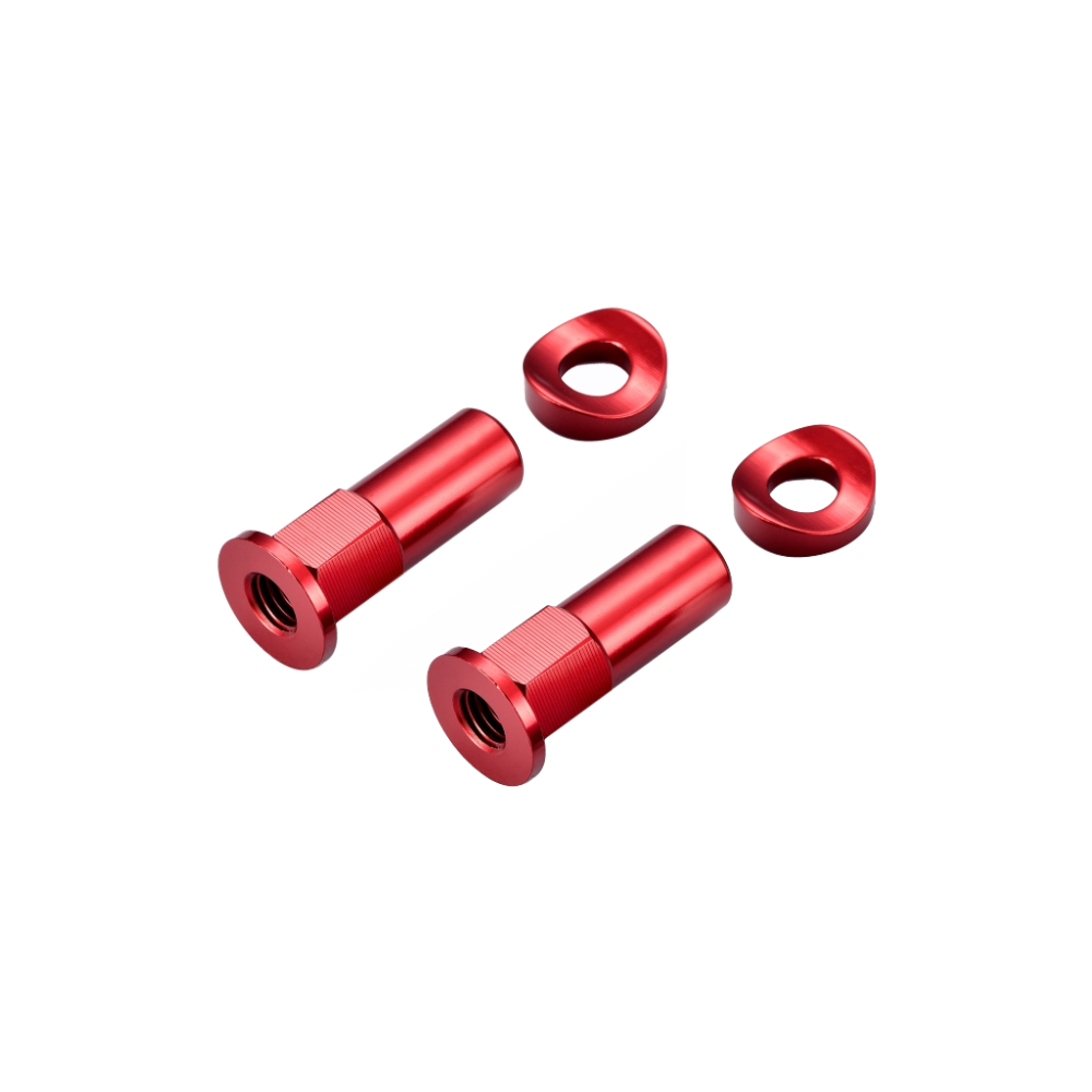 Billet Rim Lock Nuts Red