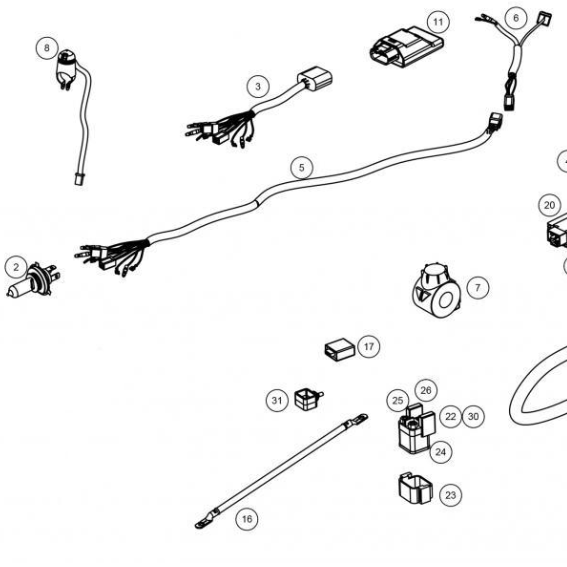 CDI Wire Harness - 0/000.160.9101
